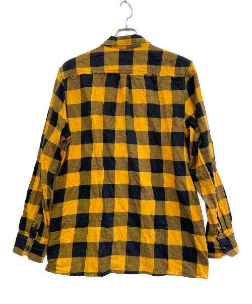 VANS（ヴァンズ）VANS (バンズ) INDEPENDENT (インディペンデント) ジップチェックシャツ イエロー サイズ:Mの古着・服飾アイテム