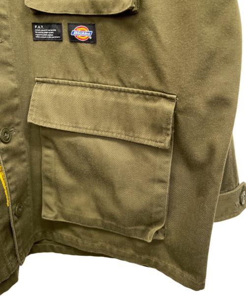 FAT（エフエーティー）FAT (エフエーティー) Dickies (ディッキーズ) ワークジャケット グリーン サイズ:SKINNYの古着・服飾アイテム