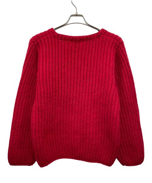 L.L.Bean（エルエルビーン）L.L.Bean (エルエルビーン) 畦編みニットカーディガン レッド サイズ:Mの古着・服飾アイテム