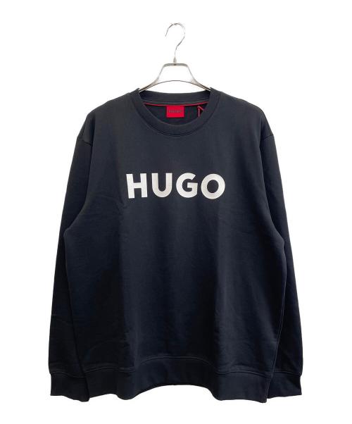 HUGO（ヒューゴ ボス）HUGO (ヒューゴ ボス) ロゴスウェット ブラック サイズ:XXLの古着・服飾アイテム
