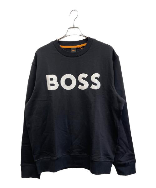BOSS（ボス）BOSS (ボス) スウェット ブラック×オレンジ サイズ:XXLの古着・服飾アイテム