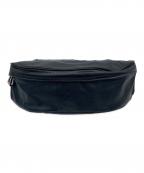 aniaryアニアリ）の古着「レザーボディーバッグ」｜モスグリーン