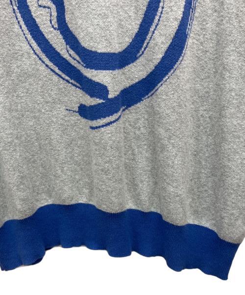 YOUNGER SONG（ヤンガーソング）Younger Song (ヤンガーソング) LSニットポロシャツ グレー サイズ:Mの古着・服飾アイテム