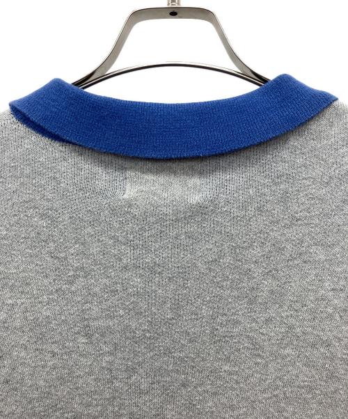 YOUNGER SONG（ヤンガーソング）Younger Song (ヤンガーソング) LSニットポロシャツ グレー サイズ:Mの古着・服飾アイテム