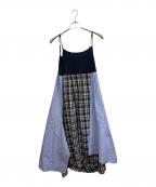 LANVIN en Bleuランバンオンブルー）の古着「キャミソールワンピース」｜ネイビー