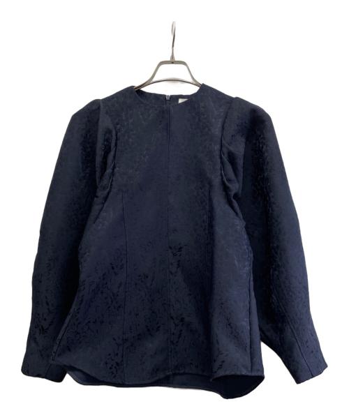 OHGA（オオガ）OHGA (オオガ) パフスリーブブラウス ネイビー サイズ:Fの古着・服飾アイテム