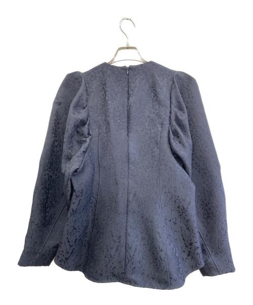 OHGA（オオガ）OHGA (オオガ) パフスリーブブラウス ネイビー サイズ:Fの古着・服飾アイテム