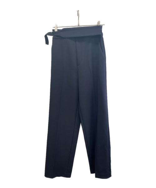 OHGA（オオガ）OHGA (オオガ) ベルテッドテーパードパンツ ネイビー サイズ:Mの古着・服飾アイテム