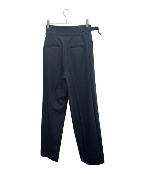 OHGA（オオガ）OHGA (オオガ) ベルテッドテーパードパンツ ネイビー サイズ:Mの古着・服飾アイテム