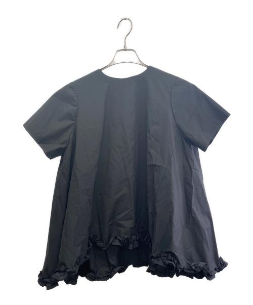 OHGA（オオガ）OHGA (オオガ) フリルブラウス ブラック サイズ:FREEの古着・服飾アイテム