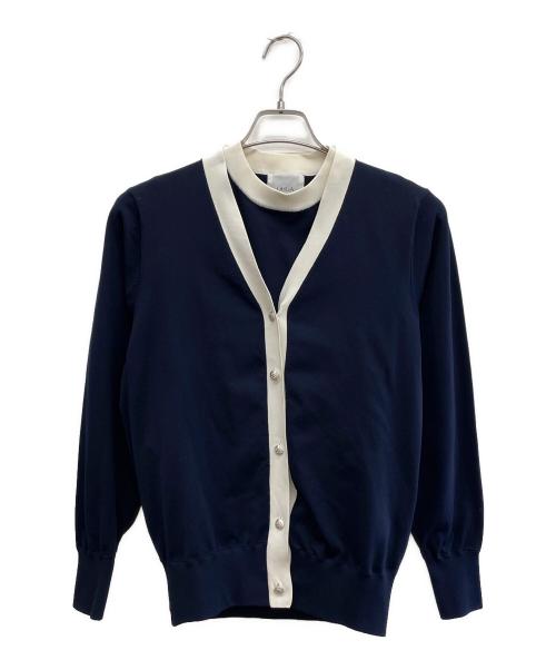 OHGA（オオガ）OHGA (オオガ) アンサンブルカーディガン ネイビー サイズ:Fの古着・服飾アイテム