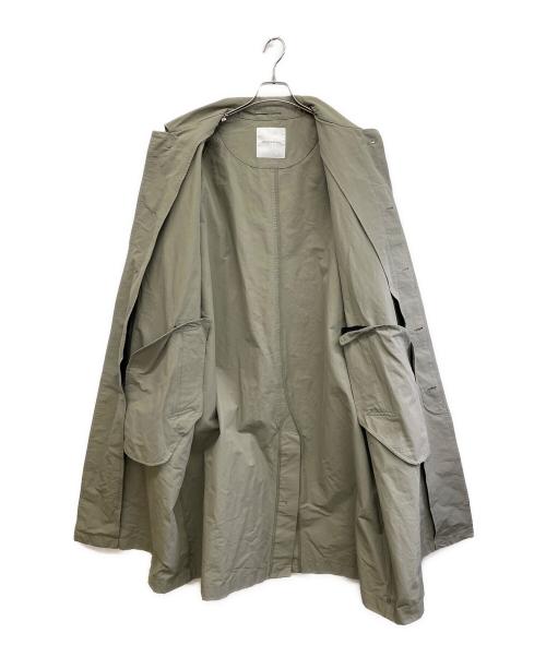 FREAK'S STORE（フリークスストア）FREAK'S STORE (フリークスストア) ステンカラーコート オリーブ サイズ:Lの古着・服飾アイテム