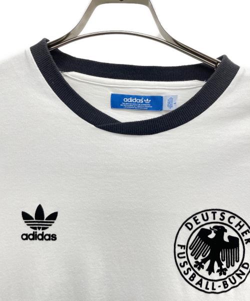adidas（アディダス）adidas (アディダス) 長袖カットソー ホワイト サイズ:Lの古着・服飾アイテム