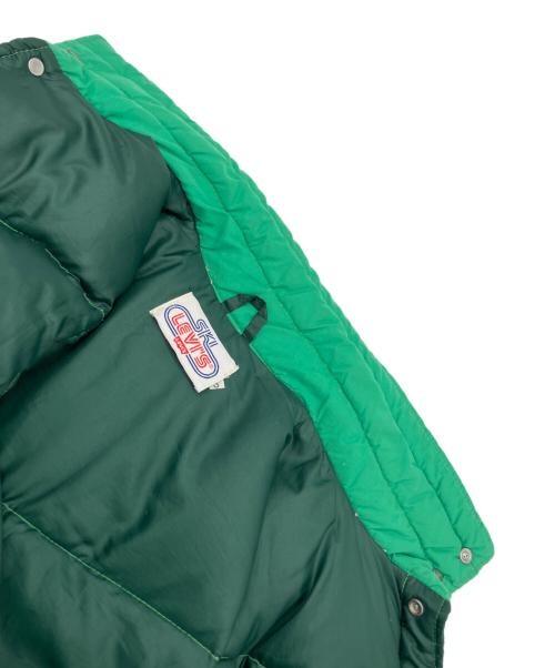 SKI LEVIS（スキーリーバイス）SKI LEVIS (スキーリーバイス) ダウンベスト グリーン サイズ:Sの古着・服飾アイテム