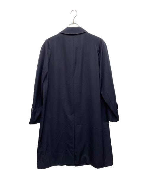 Aquascutum（アクアスキュータム）Aquascutum (アクアスキュータム) ウールステンカラーコート ネイビー サイズ:42の古着・服飾アイテム