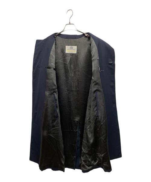 Aquascutum（アクアスキュータム）Aquascutum (アクアスキュータム) ウールステンカラーコート ネイビー サイズ:42の古着・服飾アイテム