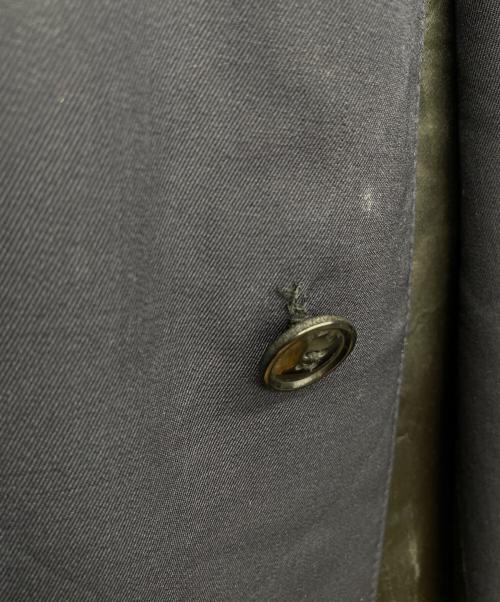 Aquascutum（アクアスキュータム）Aquascutum (アクアスキュータム) ウールステンカラーコート ネイビー サイズ:42の古着・服飾アイテム