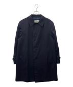 Aquascutumアクアスキュータム）の古着「Aquascutum　ステンカラーウールコート」｜ネイビー