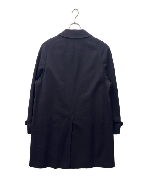 Aquascutum（アクアスキュータム）Aquascutum (アクアスキュータム) Aquascutum　ステンカラーウールコート ネイビー サイズ:44Tallの古着・服飾アイテム