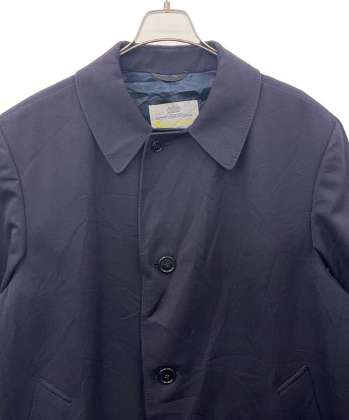 Aquascutum（アクアスキュータム）Aquascutum (アクアスキュータム) Aquascutum　ステンカラーウールコート ネイビー サイズ:44Tallの古着・服飾アイテム