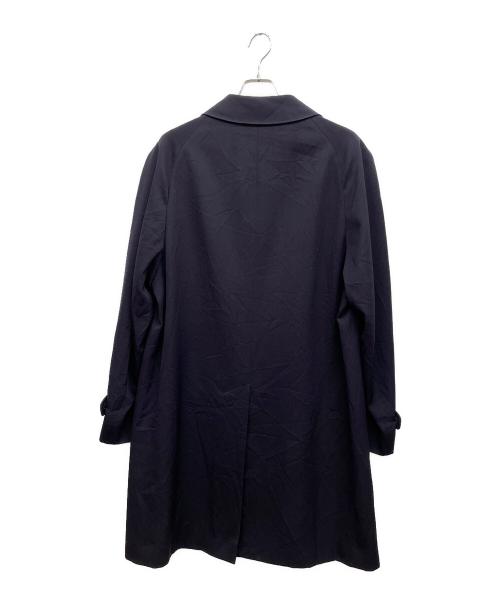 Aquascutum（アクアスキュータム）Aquascutum (アクアスキュータム) ステンカラーウールコート ネイビー サイズ:44Tallの古着・服飾アイテム