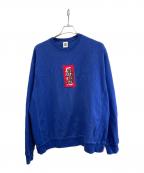 THE BLACK EYE PATCHブラックアイパッチ）の古着「HANDLE WITH CARE CREW SWEAT 取扱注意」｜ネイビー