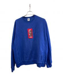 THE BLACK EYE PATCH（ブラックアイパッチ）の古着「HANDLE WITH CARE CREW SWEAT 取扱注意」｜ネイビー