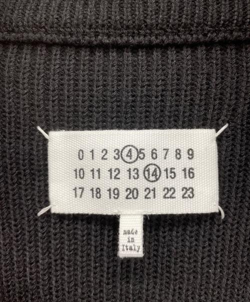 Maison Margiela（メゾンマルジェラ）Maison Margiela (メゾンマルジェラ) コットンウール7ゲージドライバーズニット ブラック サイズ:Sの古着・服飾アイテム