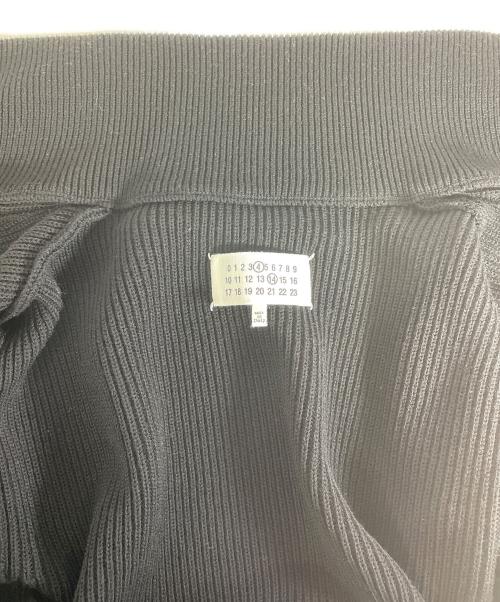Maison Margiela（メゾンマルジェラ）Maison Margiela (メゾンマルジェラ) コットンウール7ゲージドライバーズニット ブラック サイズ:Sの古着・服飾アイテム