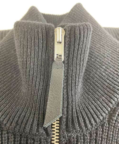 Maison Margiela（メゾンマルジェラ）Maison Margiela (メゾンマルジェラ) コットンウール7ゲージドライバーズニット ブラック サイズ:Sの古着・服飾アイテム