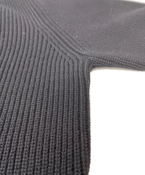 Maison Margiela（メゾンマルジェラ）Maison Margiela (メゾンマルジェラ) コットンウール7ゲージドライバーズニット ブラック サイズ:Sの古着・服飾アイテム