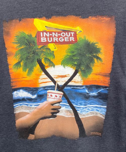IN N OUT BURGER（インアンドアウトバーガー）IN N OUT BURGER (インアンドアウトバーガー) ヴィンテージTシャツ グレー サイズ:Lの古着・服飾アイテム