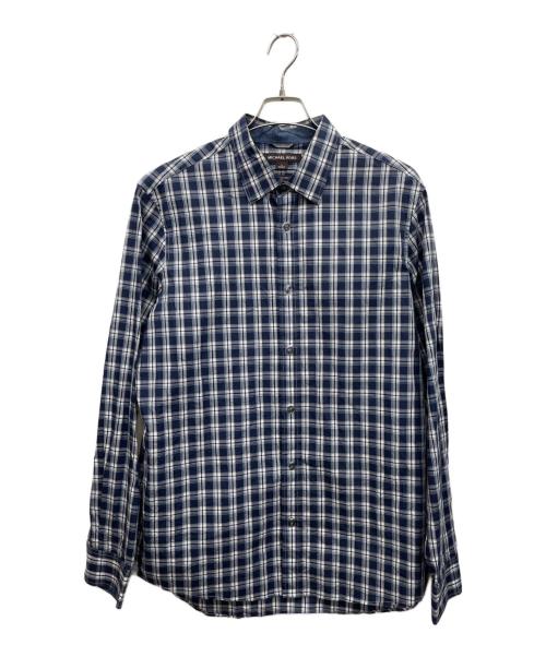 MICHAEL KORS（マイケル・コース）MICHAEL KORS (マイケル・コース) チェックシャツ ネイビー サイズ:Lの古着・服飾アイテム