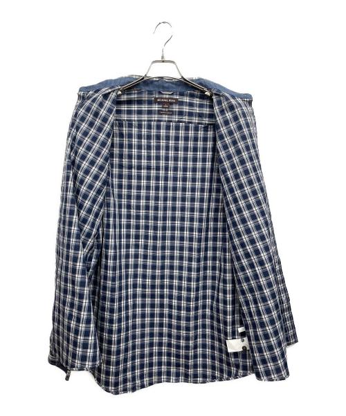 MICHAEL KORS（マイケル・コース）MICHAEL KORS (マイケル・コース) チェックシャツ ネイビー サイズ:Lの古着・服飾アイテム