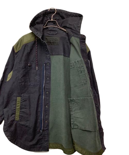 DIESEL（ディーゼル）DIESEL (ディーゼル) ミリタリーコート インディゴ サイズ:Sの古着・服飾アイテム