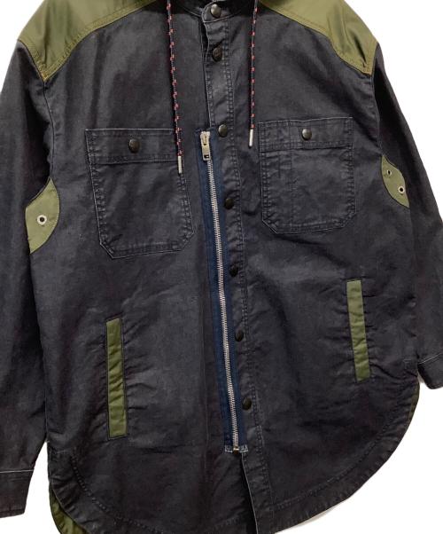 DIESEL（ディーゼル）DIESEL (ディーゼル) ミリタリーコート インディゴ サイズ:Sの古着・服飾アイテム