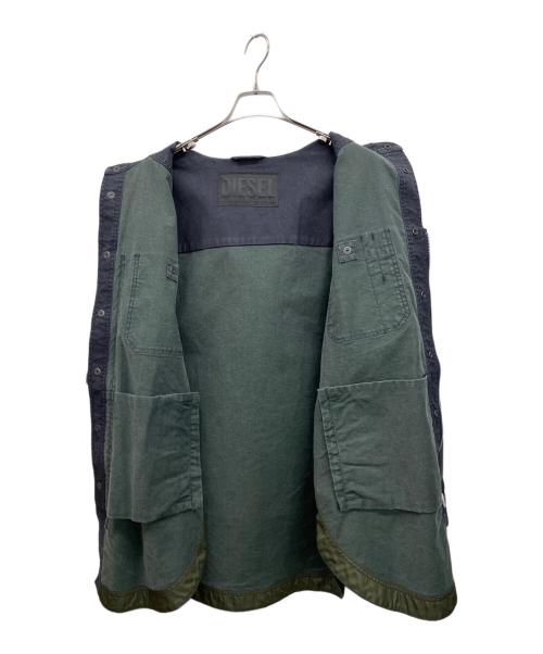 DIESEL（ディーゼル）DIESEL (ディーゼル) ミリタリーコート インディゴ サイズ:Sの古着・服飾アイテム