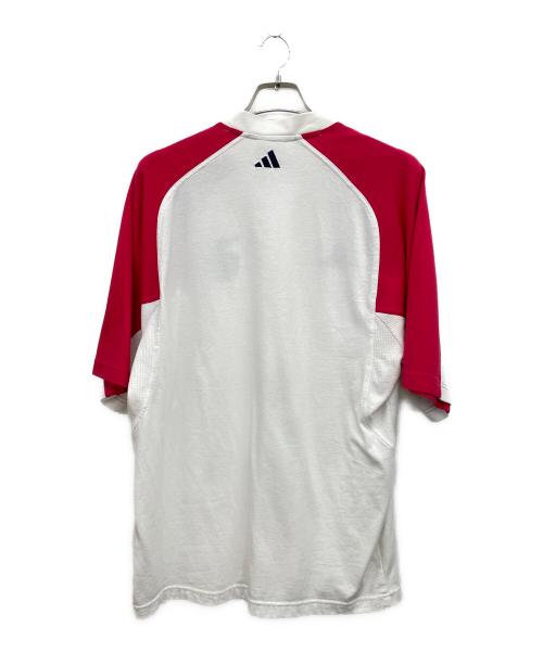 adidas（アディダス）adidas (アディダス) シャツ レッド サイズ:Lの古着・服飾アイテム