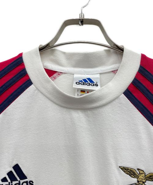 adidas（アディダス）adidas (アディダス) シャツ レッド サイズ:Lの古着・服飾アイテム