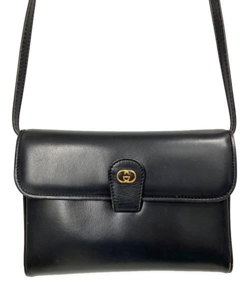 GUCCI（グッチ）GUCCI (グッチ) OLD GUCCI / ショルダーバッグ ブラックの古着・服飾アイテム