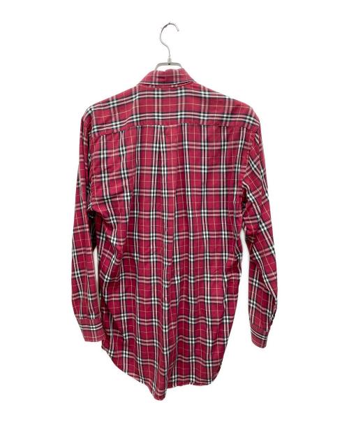 Burberry's（バーバリーズ）Burberry's (バーバリーズ) チェックシャツ レッド サイズ:39(M)の古着・服飾アイテム