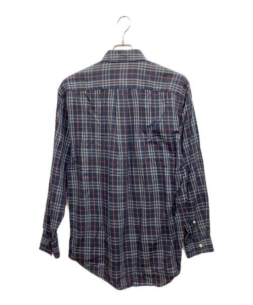 Burberry's（バーバリー）Burberry's (バーバリー) チェックシャツ ネイビー サイズ:Mの古着・服飾アイテム