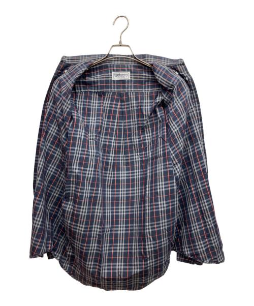 Burberry's（バーバリー）Burberry's (バーバリー) チェックシャツ ネイビー サイズ:Mの古着・服飾アイテム