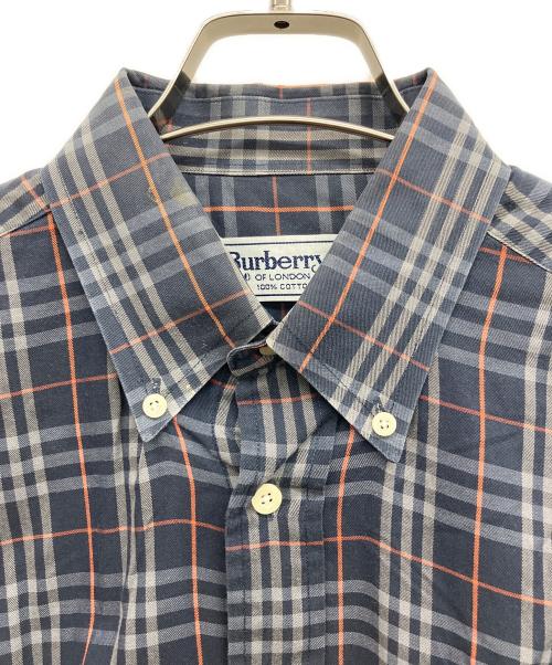 Burberry's（バーバリー）Burberry's (バーバリー) チェックシャツ ネイビー サイズ:Mの古着・服飾アイテム