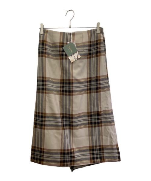 O'NEIL OF DUBLIN（オニールオブダブリン）O'NEIL OF DUBLIN (オニールオブダブリン) コンビネーション ラップスカート カーキ サイズ:10の古着・服飾アイテム