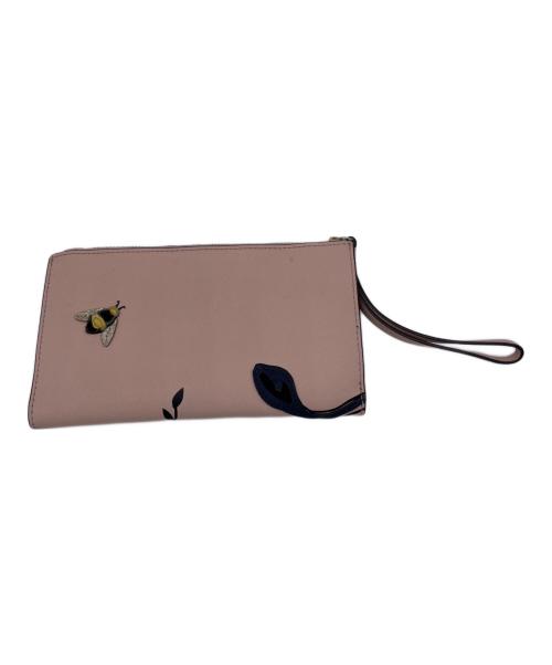 Kate Spade（ケイトスペード）Kate Spade (ケイトスペード) リルトレットウォレット ネイビー×ピンクの古着・服飾アイテム