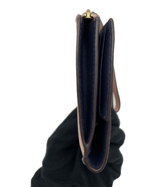 Kate Spade（ケイトスペード）Kate Spade (ケイトスペード) リルトレットウォレット ネイビー×ピンクの古着・服飾アイテム