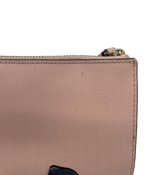 Kate Spade（ケイトスペード）Kate Spade (ケイトスペード) リルトレットウォレット ネイビー×ピンクの古着・服飾アイテム