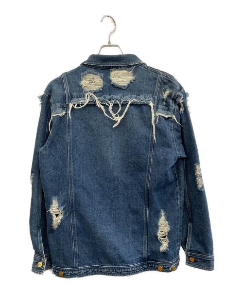 BECOME TREE（ビカムツリー）BECOME TREE (ビカムツリー) ダメージデニムジャケット インディゴ サイズ:不明の古着・服飾アイテム