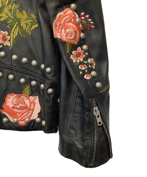 LPA（エルピーエー）LPA (エルピーエー) スタッズライダースレザージャケット ブラック サイズ:Ｓの古着・服飾アイテム